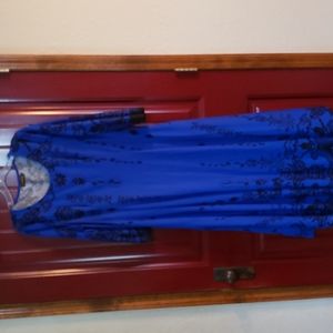 Reborn royal blue and black dress XL